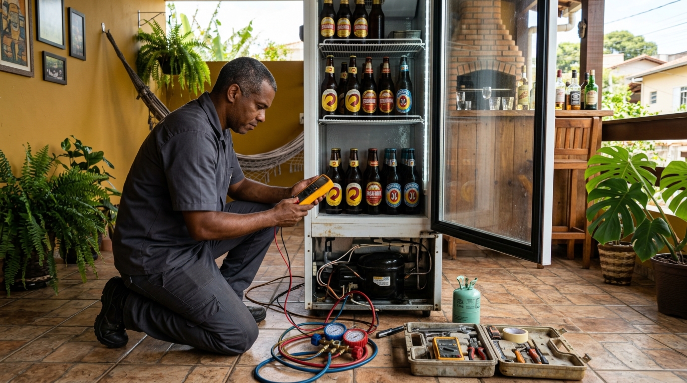 Reparo de Cervejeira Residencial em Aparecida de Goiânia‑GO